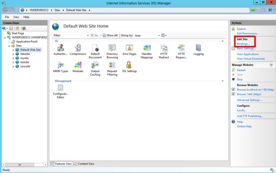 将SSL证书分配并绑定到您的网站