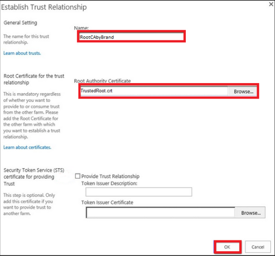 为您的根证书指定一个好记的名称